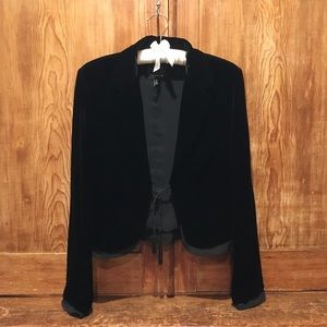 The Limited Black Velvet Jacket